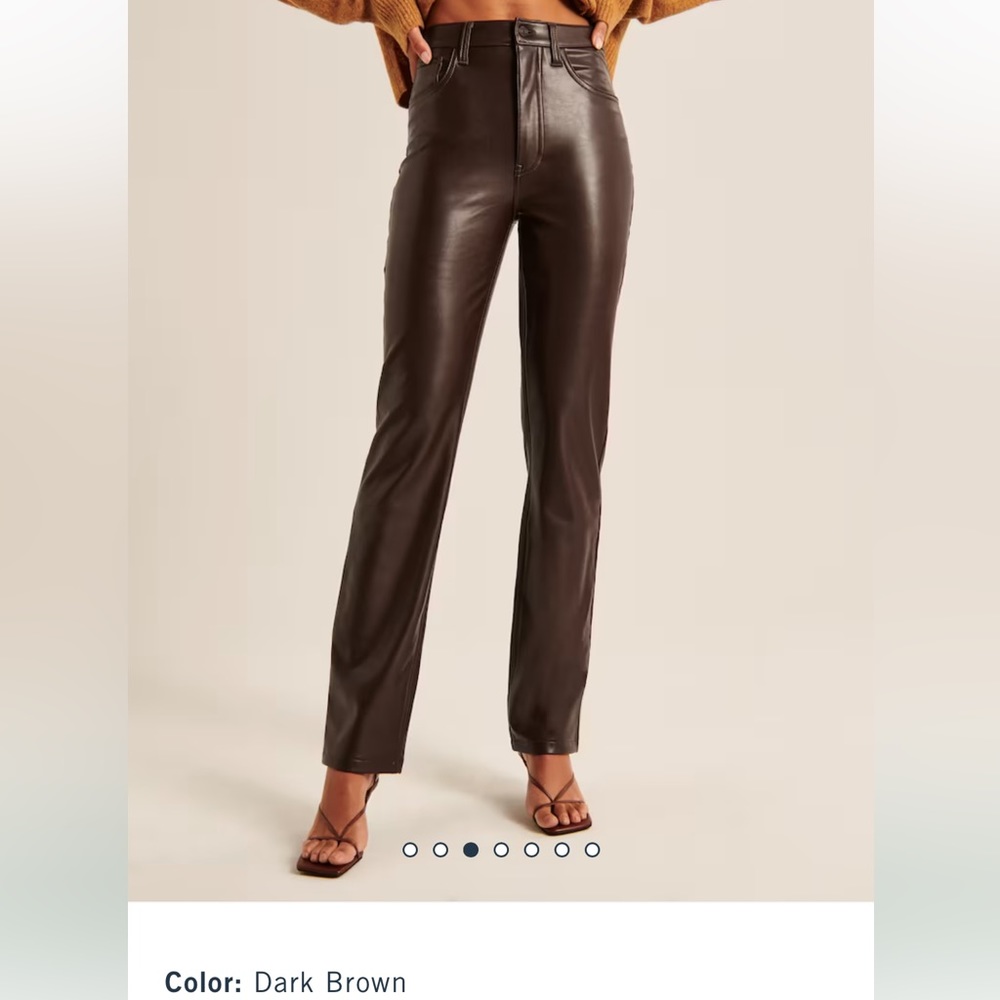 Abercrombie faux Leather pants - curve love short